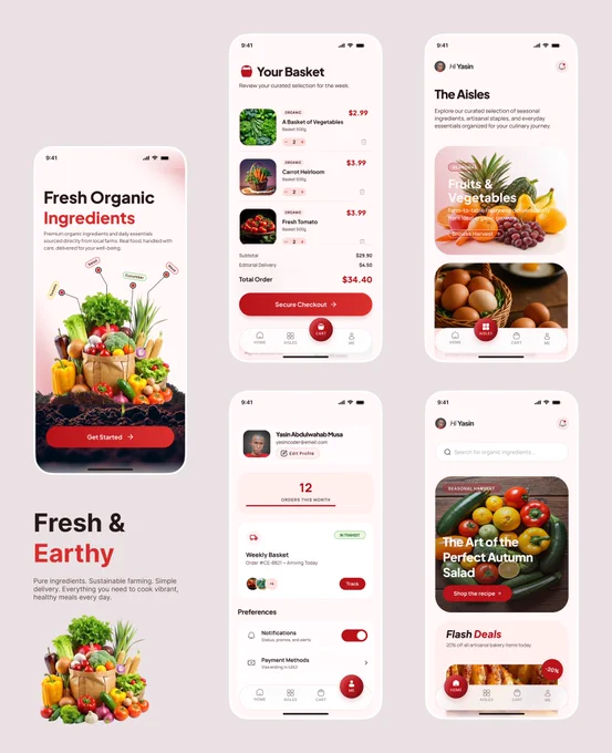 UI UX design, App design