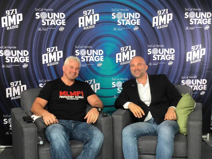Recording Daniel Puders podcast in LA at Entercom 