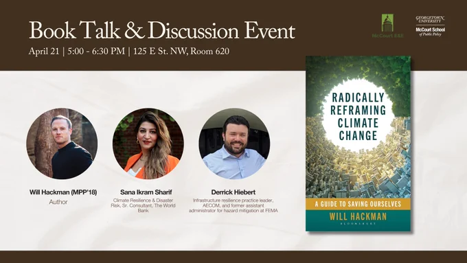 Book Talk and Discussion Event, Radically Reframing Climate Change.