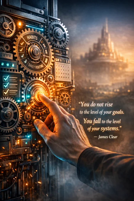 🔥Stop chasing goals — start engineering the habits that make success INEVITABLE.

"You do not rise to the level of your goals. You fall to the level of your systems." — James Clear.

💡 Business Motivation truth bomb: Your goals don't determine your success — your daily systems do. The most successful entrepreneurs don't just dream big; they build the routines, habits, and processes that make achievement automatic.

⚙️ Your system is your superpower.
📅 Your daily routine is your destiny.
✅ Your habits are your business plan.

👉 Ready to build a system that works FOR you?
