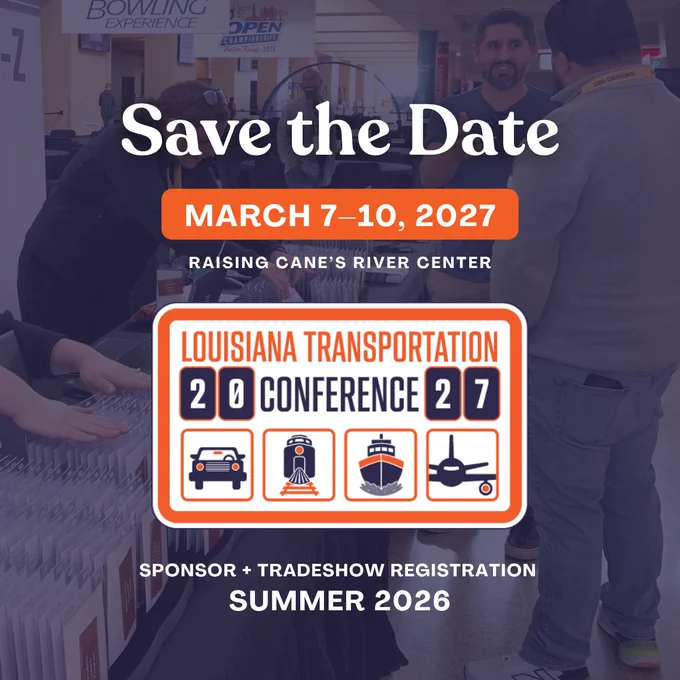Save the date graphic showing March 7-10, 2027 at Raising Cane's River Center