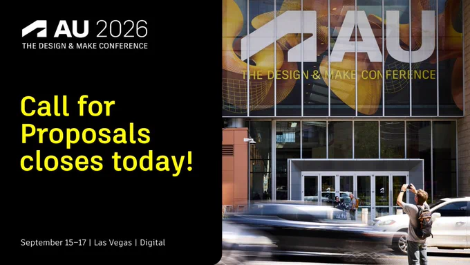 AU 2026 Call for Proposals closes today.
