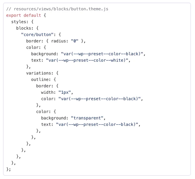 Screenshot of code snippet from the blog post