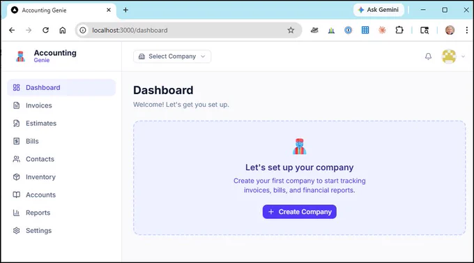 accounting website mockup