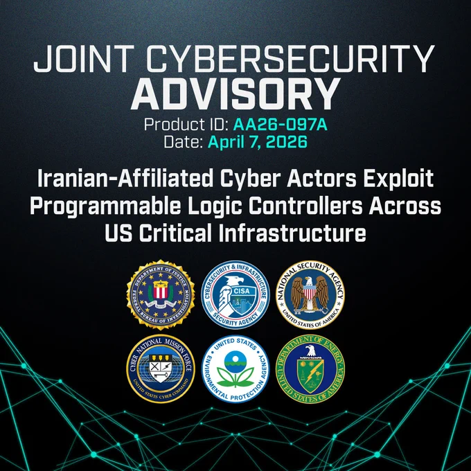 Joint cybersecurity advisory warns of Iranian-affiliated hackers targeting programmable logic controllers in US critical infrastructure.