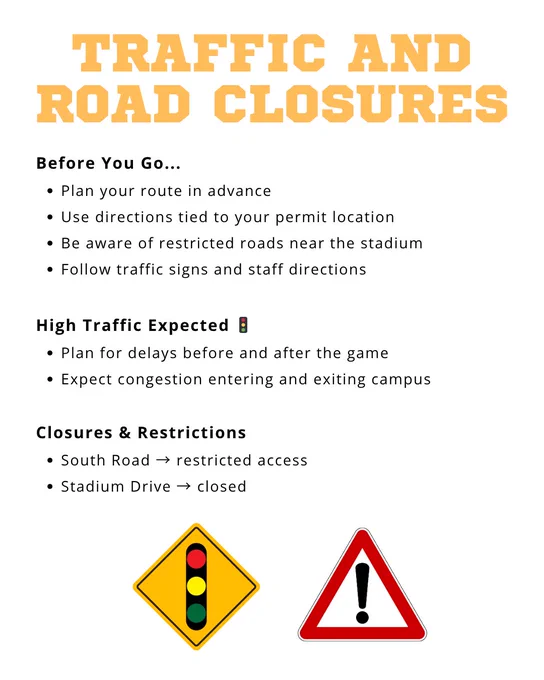 Transit and rideshare information graphic. Tar Heel Express Shuttle runs from Park and Ride lots, begins 6.5 hours before game time, with pick-up and drop-off at Carmichael Arena and Woollen Gym. Shuttle fee is $10 round trip; children 1 and under ride free; passes sold at lots (card only); no parking fee at Park and Ride lots. Shuttle locations: Friday Center Park and Ride, Southern Village Park and Ride and Downtown Chapel Hill (Franklin St). Return shuttles run continuously approximately 45 minutes after the game. Rideshare pick-up and drop-off at South Columbia bus lane.