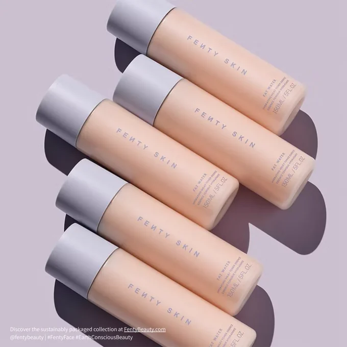 recyclable PCR PET bottle sustainable beauty packaging
