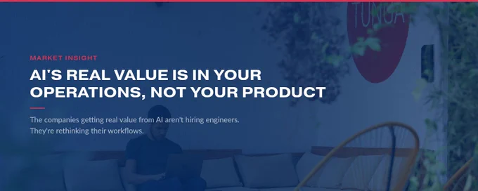 AI's real value is in your operations, not your product