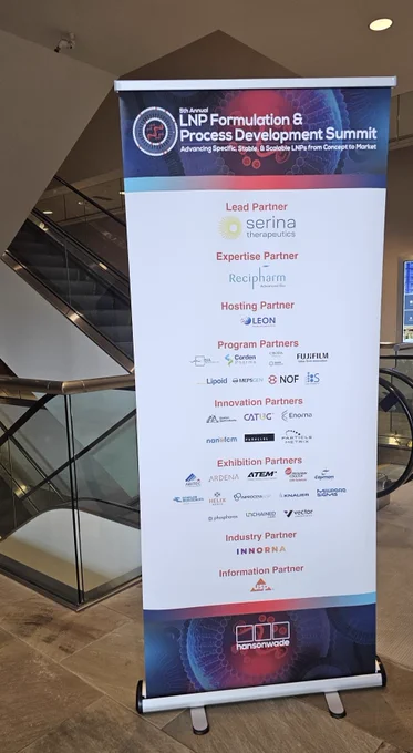 Banner highlighting the 5th LNP Formulation & Process Development Summit on LNP technology innovation.