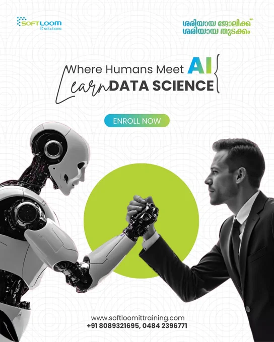 Softloom offers practical, mentor-led Data Science training, unlike platforms like Udemy and Coursera which focus on recorded, theory-based courses.

#DataScience #DataScienceTraining #Kochi #Softloom #LearnDataScience #CareerInDataScience #AI #MachineLearning #Upskill 


