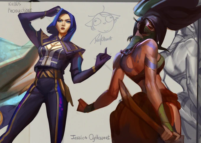 Caitlyn and Akali study :3
#Caitlyn #Akali #SplashArtStudy #ArtSTudy #Study #LeagueOfLegends #LeagueOfLegendsFanArt #LoL #LoLArt #art #sketch 
