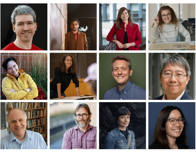 A collage featuring the 2026-27 cohort of SHASS Faculty Fellows