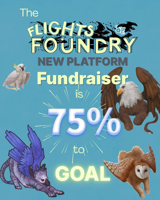 We're reached 75% of our goal!