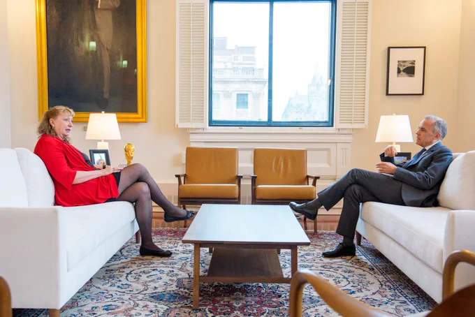 Prime Minister Carney meets with MP Marilyn Gladu in Ottawa, Ontario.