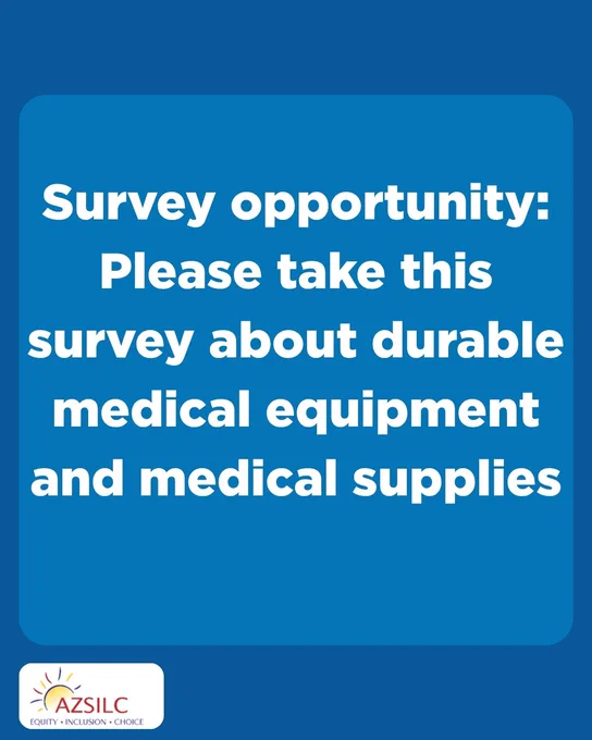 Survey opportunity: Please take this survey about durable medical equipment and medical supplies