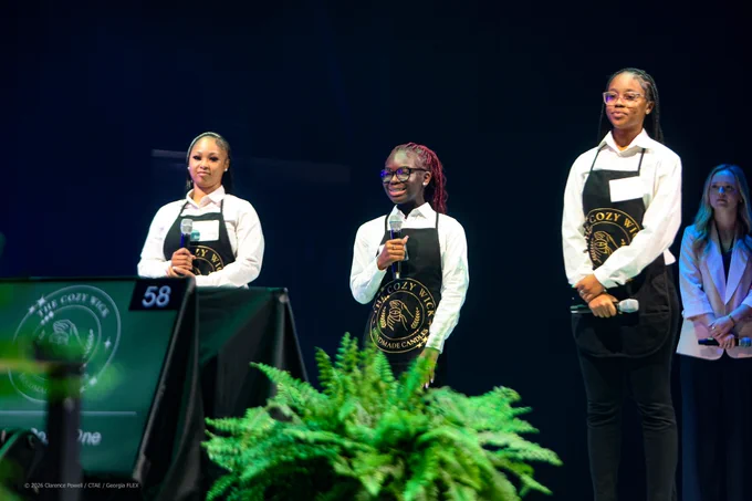 Didn’t take the win, but The Cozy Wick took another big step at @georgiaflexcompetition—showing creativity, resilience, and leadership. Proud of their growth and representation. This is just the beginning. #BibbCTAE #CTAEDelivers
