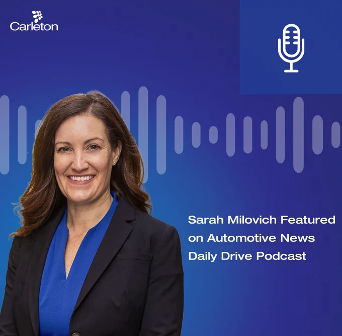 Sarah Milovich Featured on Automotive News Daily Drive Podcast