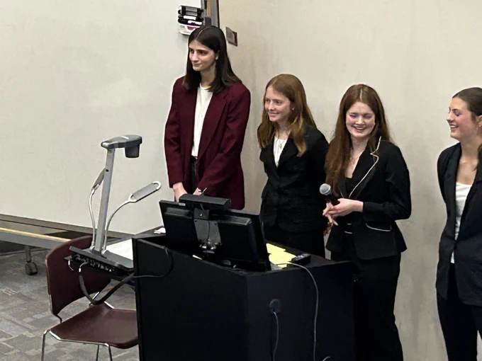 Severna Park HS students present their design concepts for project of Carr’s Beach reimagined.