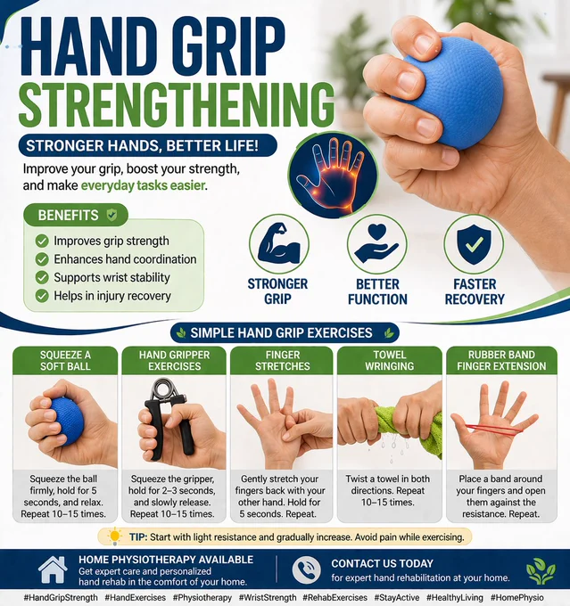 Hand grip strengthening