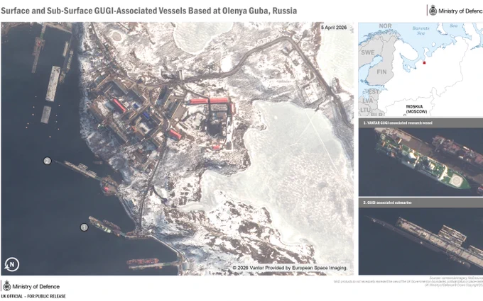 Surface and Sub-Surface GUGI-Associated Vessels Based at Olenya Guba, Russia.