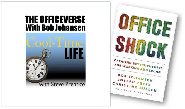 Image of the CoolTimeLife podcast cover plus Bob’s book cover.