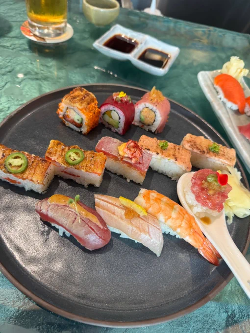 sushi dinner plate
