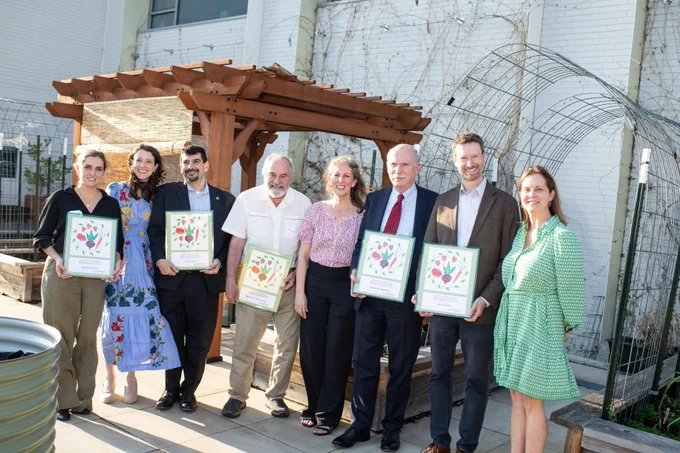Awardees at Freshfarm FoodPrints' 20th anniversary on March 31