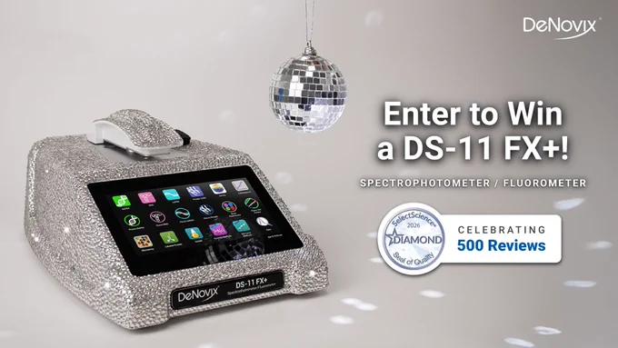 Enter to Win a DS-11 FX  Spectrophotometer / Fluorometer! Celebrating 500 Reviews.