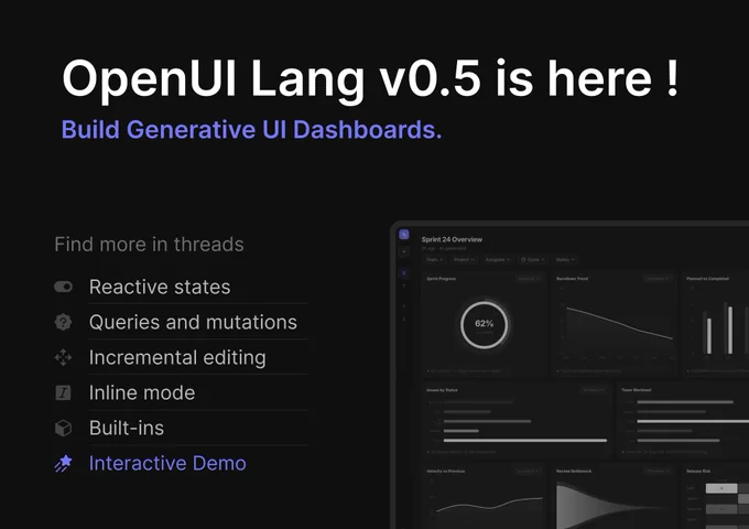 OpenUI v0.5 Changelog