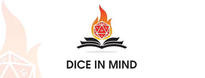 A banner graphic that reads "Dice in Mind" with the logo.