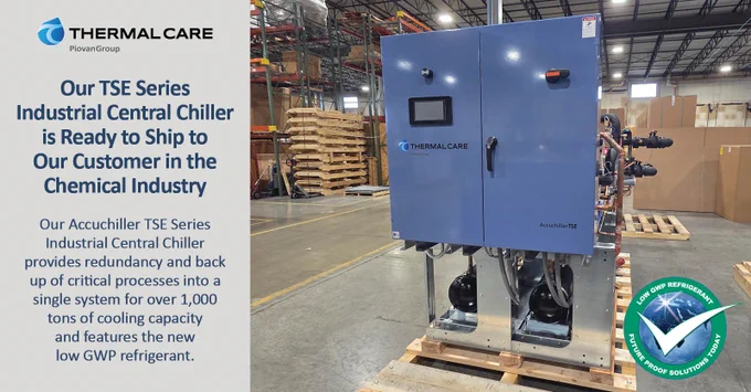 Accuchiller TSE Series Central Chiller For Our Customer In the Chemical Industry | Energy Efficient Process Cooling Solutions Are Manufactured By Thermal Care