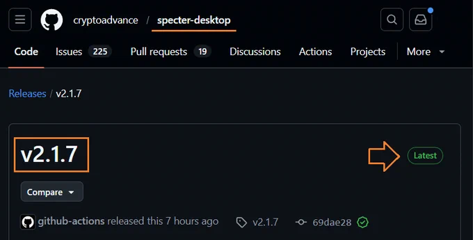 Sitio Web
https://specter.solutions/downloads
GitHub
https://github.com/cryptoadvance/specter-desktop/releases/tag/v2.1.7
