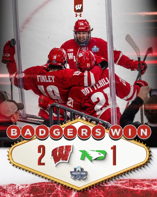Badgers win 2-1