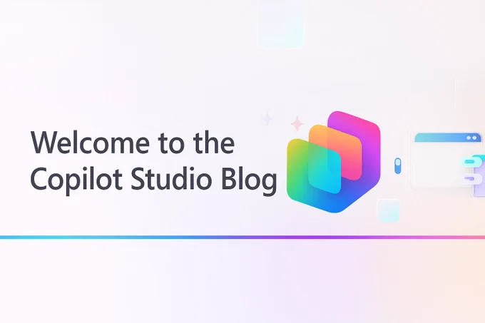 Welcome to the Copilot Studio Blog with logo