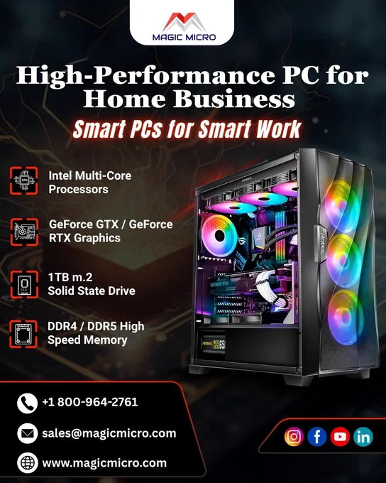 High-Performance PC for Home Business - Smart PCs for Smart Work at Magic Micro