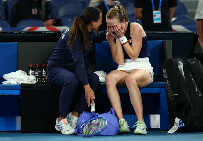 Mika and Anne celebrating 