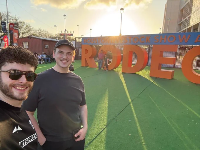 Callum and Andrew visited the Rodeo in Texas 