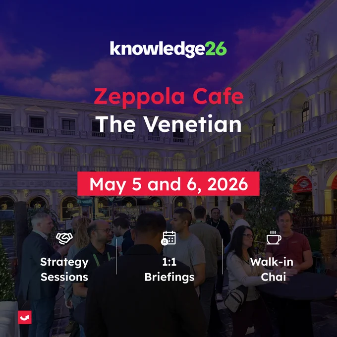 InfoBeans will be attending Knowledge 26 and will be hosting some events at Zeppola Cafe, The Venetian.
