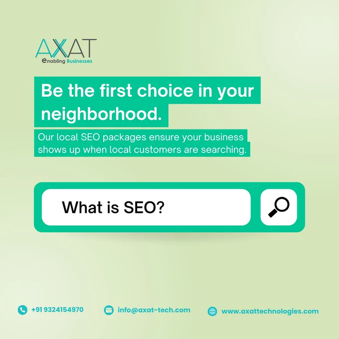 Be the first choice in your neighborhood. 📍 Our local SEO packages #LocalBusiness #SEO