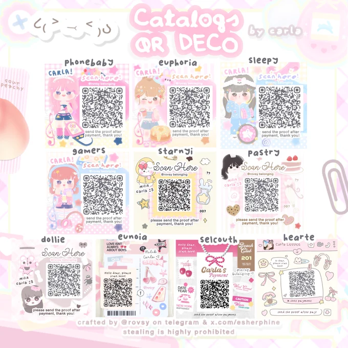 RULES :

 1. RT tweet ini
 2. berikan doa baik di kolom ucapan yang tersedia untuk Mea @bymeawpee   CODE QR DECO yang kalian mau
 4. QR deco yang didapat harus dipakai yaa 
 5. wajib shout out setelah mendapat link result and tag Mea dan Aku
 6. ada 2 pemenang, masing-masing 1 qr deco

 📌 END 13 april
 📌 FORMAT REPLY: wish for Mea   code katalog

contoh: semoga kak mea dan sekeluarga dipermudah urusannya dan lancar terus rezekinya dan juga diberikan kebahagiaan dihidupnya <3   code catto 🧸