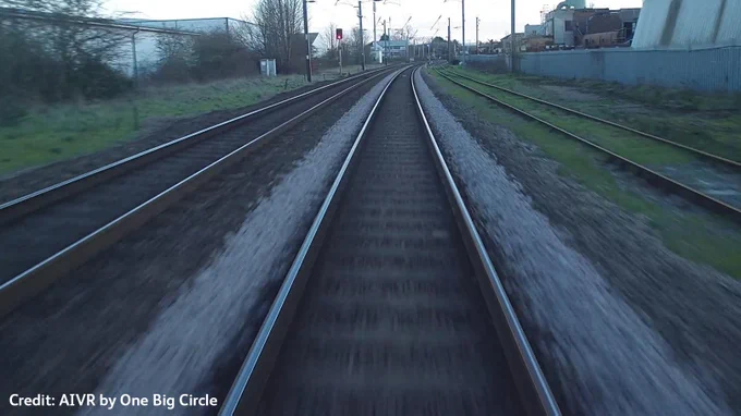 Track to be replaced. Credit: AIVR by One Big Circle