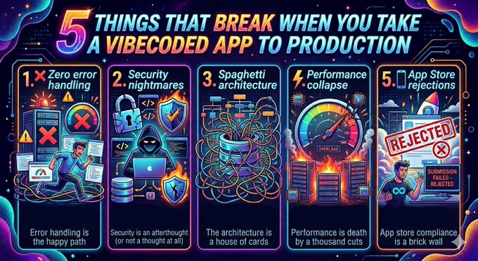  5 Things That Break When You Take a Vibecoded App to Production