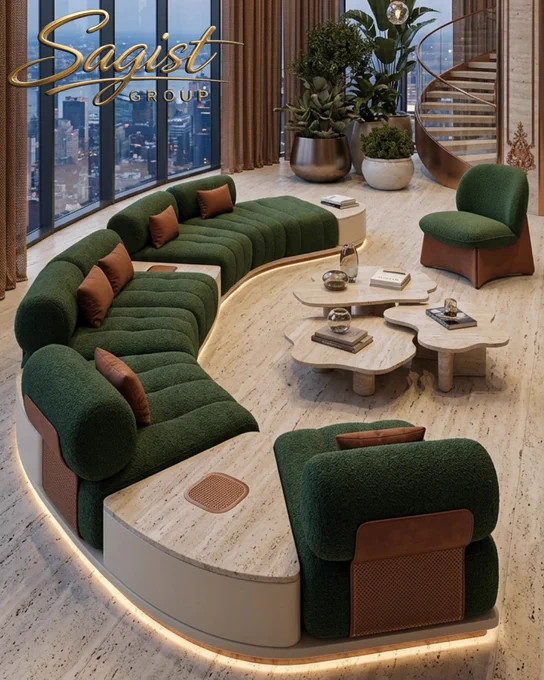 Unveiling Excellence in London: Turnkey Delivery of a Bespoke Luxury Penthouse
Sagist Group Luxury Home & Villa Furniture is proud to announce the successful turnkey delivery of an exclusive penthouse for our high-net-worth client in London, UK. From the conceptualization of the bespoke sweeping green curved seating and organic stone tables to the flawless international logistics and final on-site installation, every architectural detail was meticulously executed. Backed by 29  years of unparalleled experience, we stand as the world's premier global turnkey residential contractor, delivering complete, high-end interior solutions to the most prestigious urban addresses worldwide.
How significantly does bespoke furniture design and seamless turnkey execution elevate the market value of ultra-luxury urban real estate? Share your professional insights below.

#SagistGroup #LuxuryRealEstate #LondonProperty #TurnkeyContractor #BespokeFurniture #PenthouseDesign #GlobalBusiness #LondonPenthous