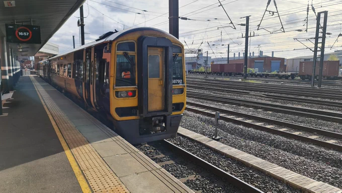 Northern Trains 158792 at Doncaster Railway Station Platform 0 