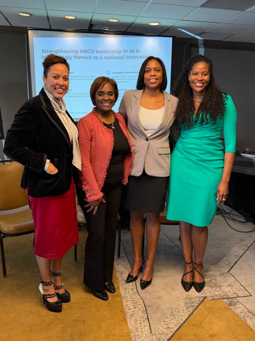 Dr. Erin Lynch (Quality Education for Minorities Network), Dr. Nicol Turner Lee (Brookings Institution), Dr. Kimberly Wise White (American Chemistry Council), and Dr. Jylana L. Sheats (Aspen Institute)