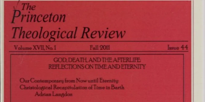 screen snip of the scanned cover of The Princeton Theological Review Volume 17, No. 1 (Issue 44) Fall 2011