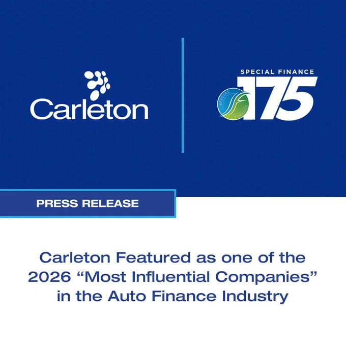 Carleton Featured as one of the 2026 "Most Influential Companies" in the Auto Finance Industry