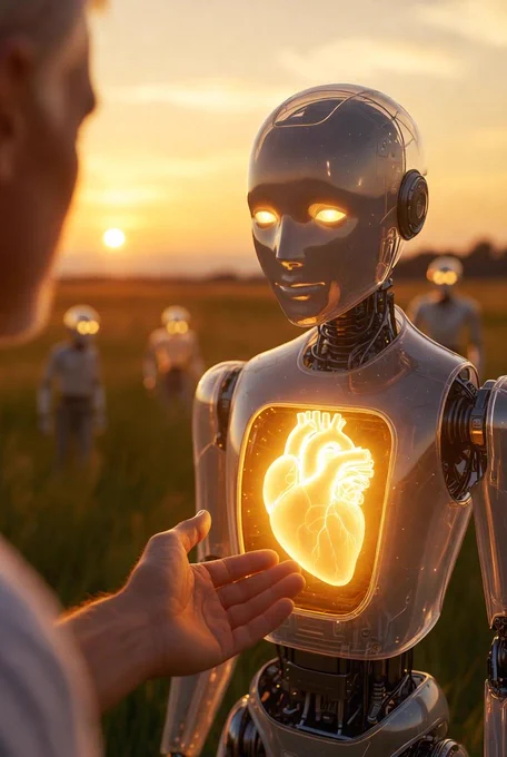 Robot with heart ❤️