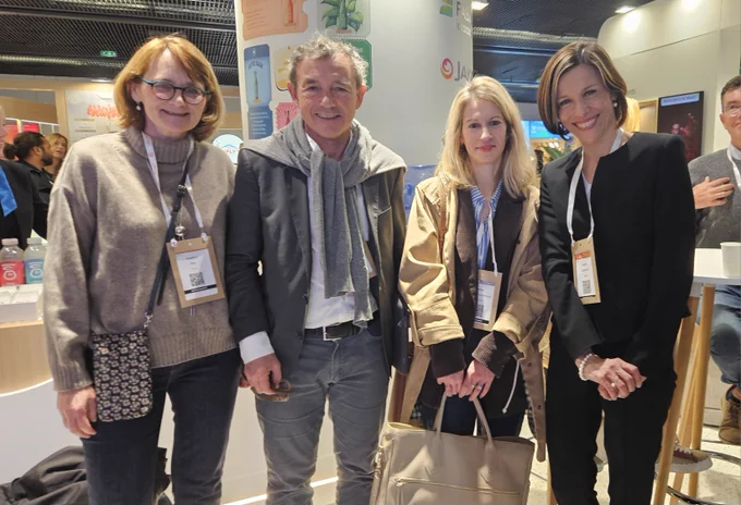 With my hosts (from left): Dr. Delphine Rea, President of Fi-LMC; Prof. François-Xavier Mahon, former President of Fi-LMC; and one of the session chairs, Dr. Emilie Cayssials.