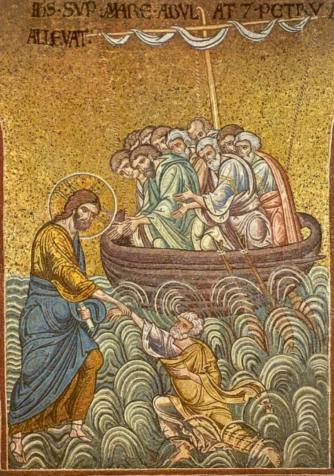 Christ Pulls St-Peter from the Waters